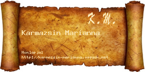 Karmazsin Marianna névjegykártya